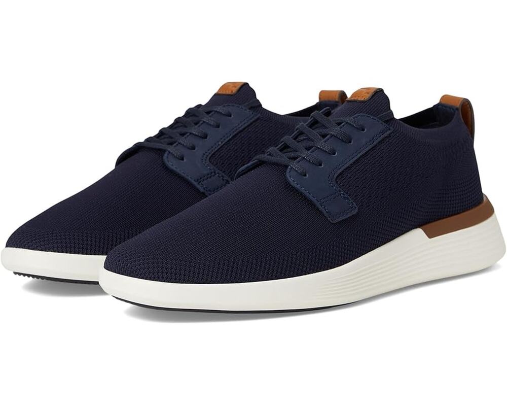 Women's Navy Knit Casual Sneakers - Lightweight Comfort